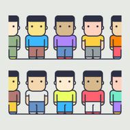 multi-ethnic characters society