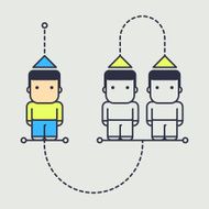 character compares himself with other people in society N2