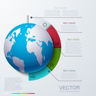 vector modern busainess infographic N14