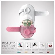 Pill Capsule Woman Beauty And Fashion Lifestyle Infographic N2