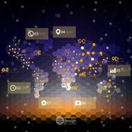 Infographic template vector for business design