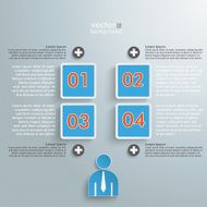 Colored Quadrates Infographic Cycle Human N2