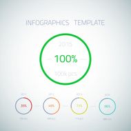 Web Infographic Timeline Pie Template Layout With Vector Icons N7