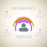 Web Infographic Timeline Pie Template Layout With Vector Icons N8