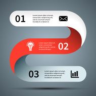 Modern vector info graphic for business project N181
