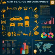 Car service repair Infographics N28