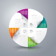 Infographics vector design template N267