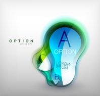 Colorful glossy bubble infographics N5