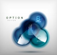 Colorful glossy bubble infographics N11