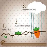 Kids Vegetables infographic