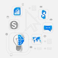 business sticker infographic N80