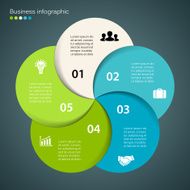 Modern vector info graphic for business project N182