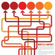 Bright infographic arrows in vector format N10