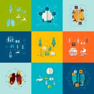 Medical flat infographic N67