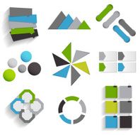 Collection of Infographic Templates for Business Vector Illustration N27
