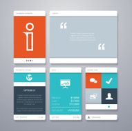 User interface vector template elements