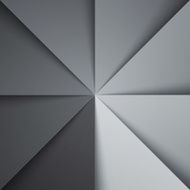 Gray and white tones folded paper triangles background