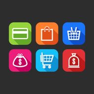 flat icons for web and mobile applications (flat design with N10