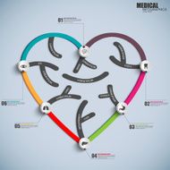 Medical infographics design template