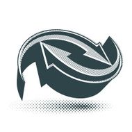 Arrows abstract conceptual symbol template vector