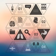 veterinary infographic with unfocused background N42