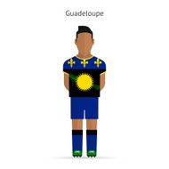 Guadeloupe football player Soccer uniform N2
