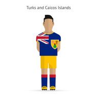 Turks and Caicos Islands football player Soccer uniform N2