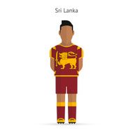 Sri Lanka football player Soccer uniform N2