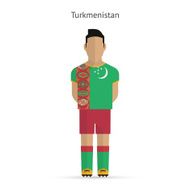 Turkmenistan football player Soccer uniform N2
