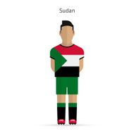 Sudan football player Soccer uniform N2