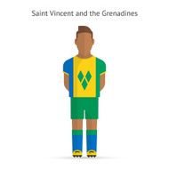 Saint Vincent and Grenadines football player Soccer uniform N2