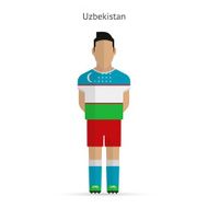Uzbekistan football player Soccer uniform N2