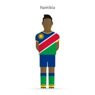 Namibia football player Soccer uniform N2