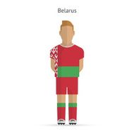 Belarus football player Soccer uniform N2