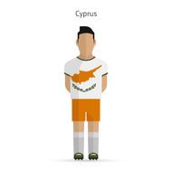 Cyprus football player Soccer uniform N2