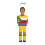 Comoros football player Soccer uniform N2