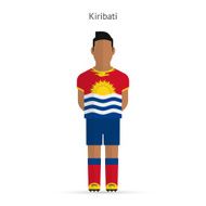 Kiribati football player Soccer uniform N2