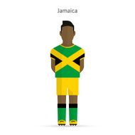 Jamaica football player Soccer uniform N2