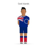 Cook Islands football player Soccer uniform N2