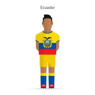 Ecuador football player Soccer uniform N2