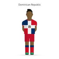 Dominican Republic football player Soccer uniform N2