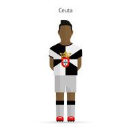 Ceuta football player Soccer uniform N2
