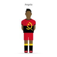 Angola football player Soccer uniform N2