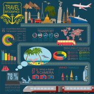 Travel Vacations Beach resort infographics N21