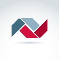 Geometric abstract symbol vector graphic design element icon N8