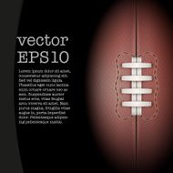 Dark Background of rugby ball Vector Illustration N2