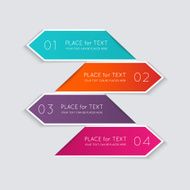 Vector colorful text box trendy colors N8