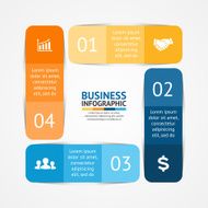 Business infographic diagram presentation 4 options