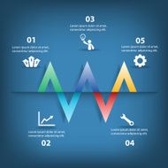 Colorful vector design for workflow layout N20