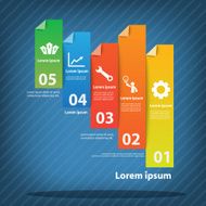 Colorful vector design for workflow layout N21